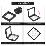 4pc Coin Holder Floating Frame Display Cabinet