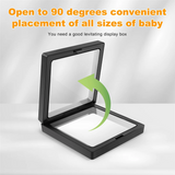 4 Challenge Coin Holder Floating Frame Anti-Tarnish Display Cabinet