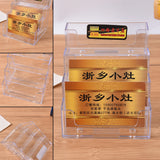 Clear Acrylic Desktop Business Card Holder Display Stand