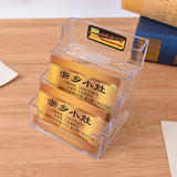 Clear Acrylic Desktop Business Card Holder Display Stand