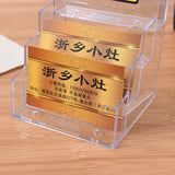 Clear Acrylic Desktop Business Card Holder Display Stand