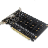 NVMe to PCIe Adapter M.2 Converter 4 Port 4X32Gbps