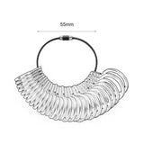 4 pcs Plastic Ring Measuring Tool Finger Ring Sizer Measure Gauge