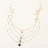 Lovely Candy Alloy Drip Little Heart Pendant Necklace For Girls Children