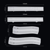 4 Tray Handle Resin Mold for DIY Cabinet Door Handles, Drawer Bar Pulls