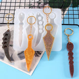 4 Silicone Resin Molds for DIY Keychain & Jewelry Making