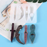 4 Silicone Resin Molds for DIY Keychain & Jewelry Making