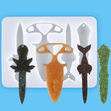 4 Silicone Resin Molds for DIY Keychain & Jewelry Making