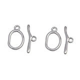 4 Sets Stainless Steel Necklace Toggle Clasps for Jewelry Making