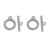 4 Sets Stainless Steel Necklace Toggle Clasps for Jewelry Making