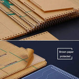 4 Shapes Leather Template Acrylic Keychain Stencil Set DIY Craft Tools