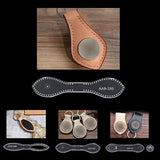 4 Shapes Leather Template Acrylic Keychain Stencil Set DIY Craft Tools