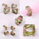 Set of 4 Minimalist Resin Napkin Holder Ring Molds Kit