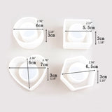 4 Shapes Resin Molds Kit Napkin Holders Ring Napkin Buckles