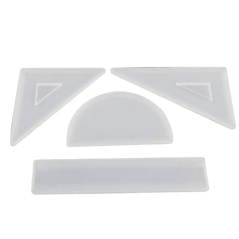 4 Silicone Resin Ruler Molds Kit for Art Craft