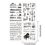 4 Mixed Theme TPR Clear Stamps Set with Acrylic Board