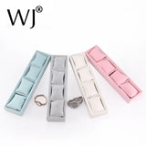 4-Slot Watch Box Leather/Velvet Display Organizer