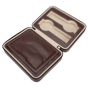 4 Slots Watch Box Jewelry Display Storage Organizer Wrist Watch Present Box Case