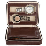 4 Slots Watch Box Jewelry Display Storage Organizer Wrist Watch Present Box Case