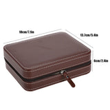 4 Slots Watch Box Jewelry Display Storage Organizer Wrist Watch Present Box Case
