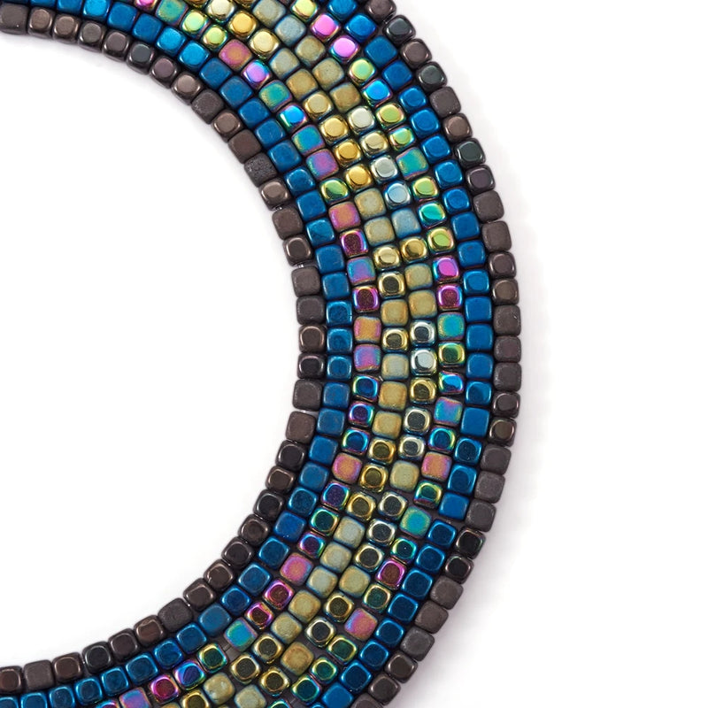Non-Magnetic Hematite Beads Cube Style for Jewelry Making