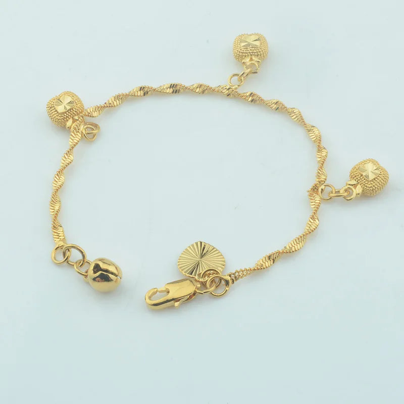 Yellow Fruit Heart Baby Bracelet Chains