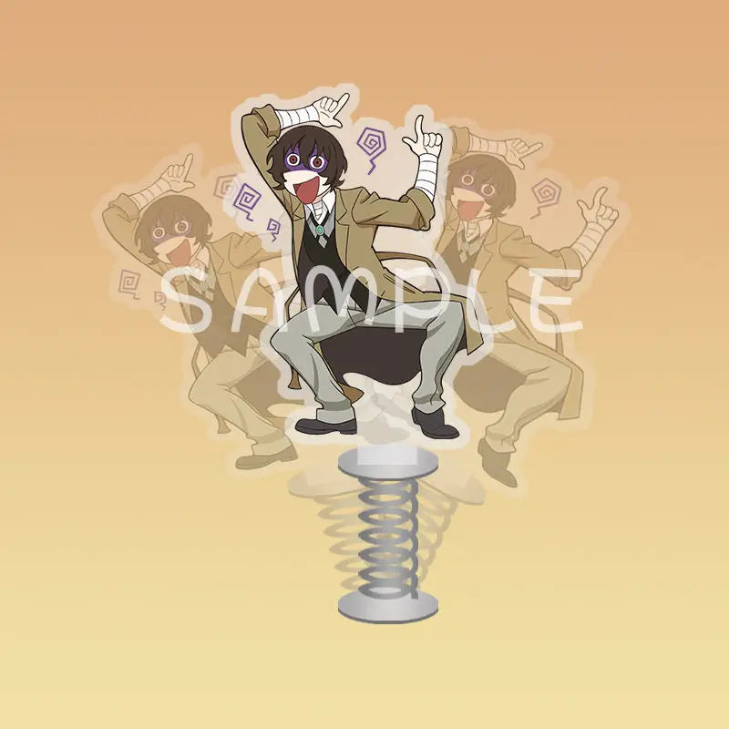 Dazai Osamu Figure Acrylic Stand Bungo Stray Dogs Anime Keychain Collection
