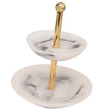 Vintage Marbling Resin Jewelry Organizer Rack Display