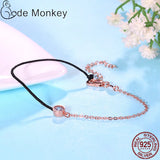Rose & Silver Red Bracelet For Women Making Lucky Jewelry Gift CMB115