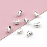 925 Sterling Silver Spacer Beads Mixed Shapes 5pcs/Lot