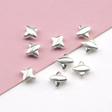 925 Sterling Silver Spacer Beads Mixed Shapes 5pcs/Lot