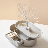 Deer Jewelry Display Stand Plastic Earring Necklace Organizer