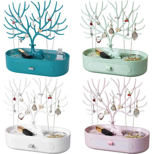 Deer Jewelry Display Stand Plastic Earring Necklace Organizer