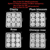 Flowers Shape Silicone Soap Molds for DIY Crafts Jewelry Making