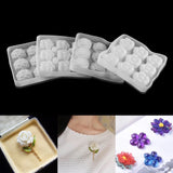 Flowers Shape Silicone Soap Molds for DIY Crafts Jewelry Making