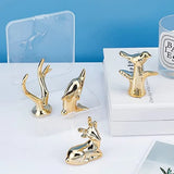Porcelain Bird Antlers Reindeer Dolphin Ring Holder Decor