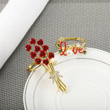 4 Elk Napkin Holder Rings for Wedding Table Decoration