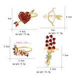 4 Elk Napkin Holder Rings for Wedding Table Decoration