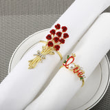4 Elk Napkin Holder Rings for Wedding Table Decoration