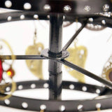 Round Rotating Earrings Necklace Display Stand