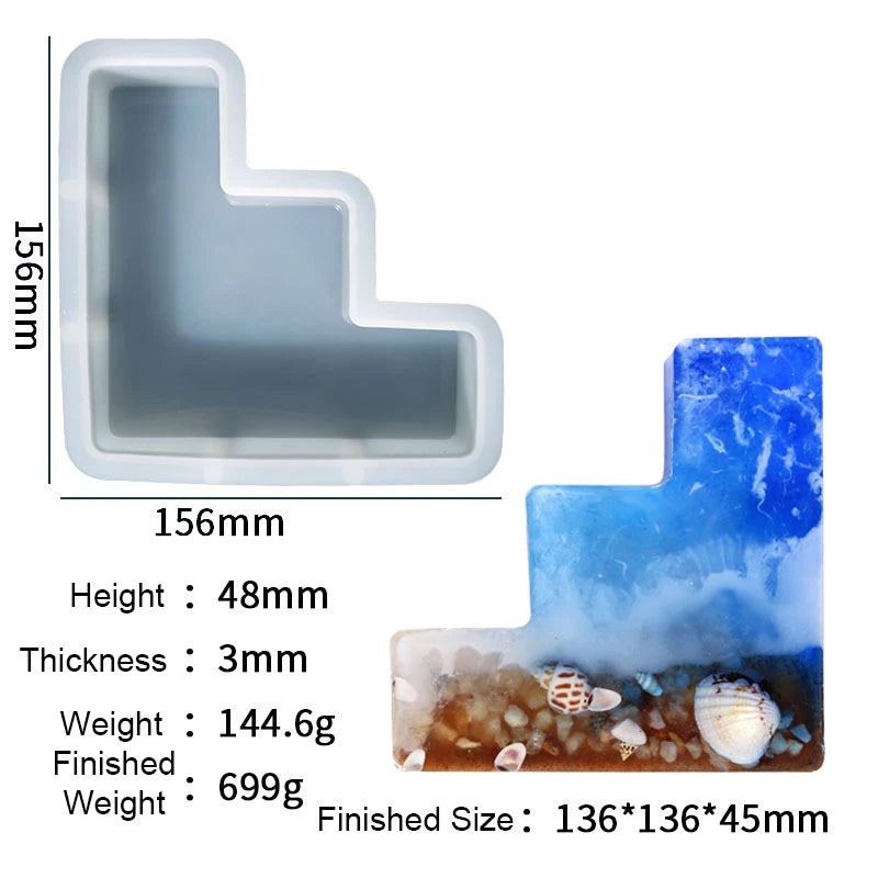 Bookends Silicone Mold DIY Resin Mold Home Office Decoration