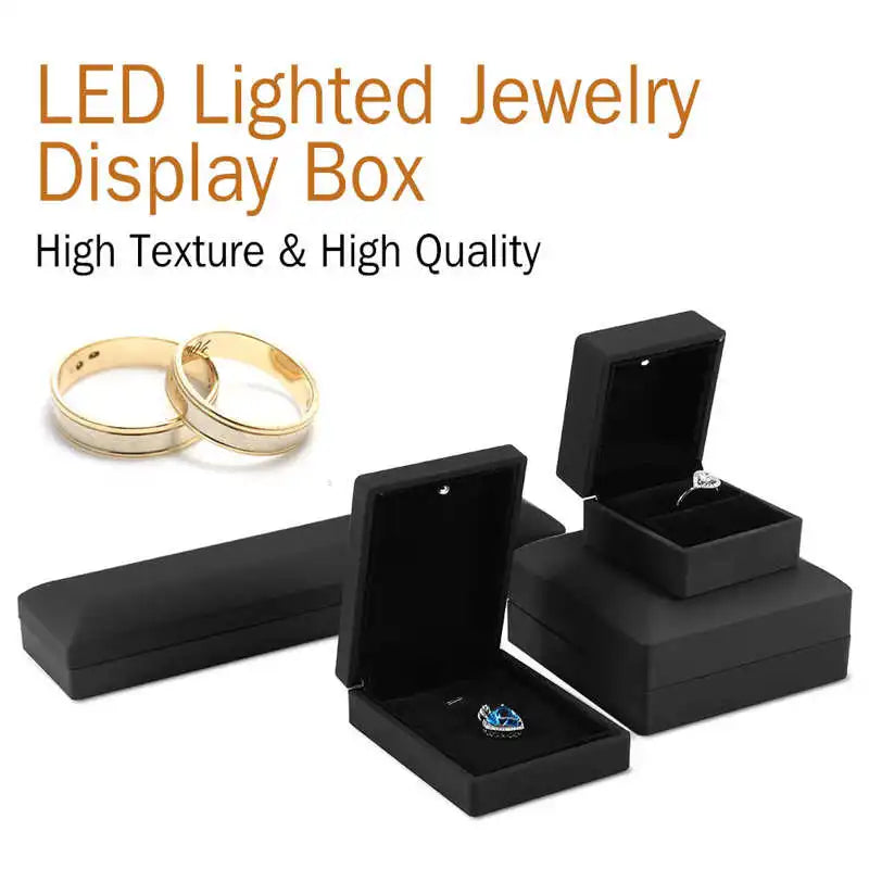 LED Light Jewelry Box for Ring/Pendant/Bracelet/Necklace