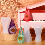 Crystal Epoxy Resin Pyramid Style Jewelry Holder Silicone Mold