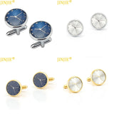 4-color Watch Clock Shaped Shirt Cufflink for Mens High Wedding Accessories