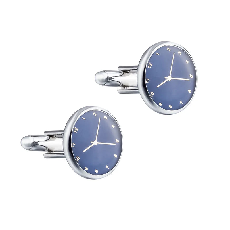 4-color Watch Clock Shaped Shirt Cufflink for Mens High Wedding Accessories