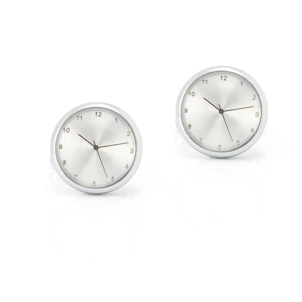 4-color Watch Clock Shaped Shirt Cufflink for Mens High Wedding Accessories