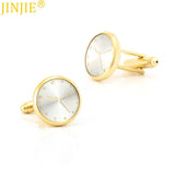 4-color Watch Clock Shaped Shirt Cufflink for Mens High Wedding Accessories