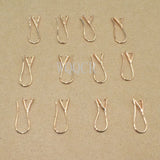 10PCS Lot 925 Silver/Rose Gold/18K Pinch Bail Hook Earwires For Beads