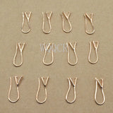 10PCS Lot 925 Silver/Rose Gold/18K Pinch Bail Hook Earwires For Beads
