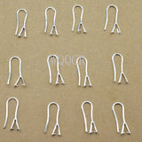 10PCS Lot 925 Silver/Rose Gold/18K Pinch Bail Hook Earwires For Beads